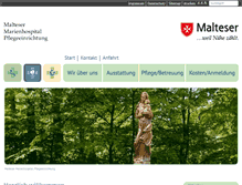 Tablet Screenshot of marienhospital-erlangen.de